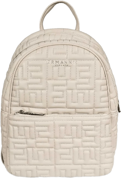 quilted monogram backpack