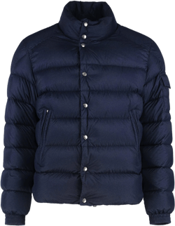 Moncler Men's Blue Lule Short Down Jacket