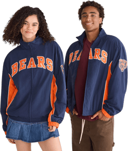 Aéropostale Men's Blue Chicago Bears Full-Zip Track Jacket