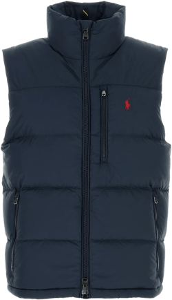 Polo Ralph Lauren Men's Navy Blue Polyester Sleeveless Down Jacket