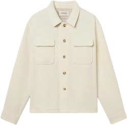 FRAME Men's White Tweed Casual Jacket