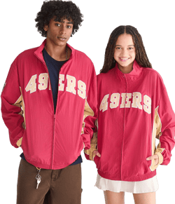 Aéropostale Men's Red San Francisco 49Ers Full-Zip Track Jacket