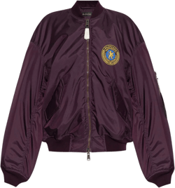 Balenciaga Women's Purple Bomber Jacket