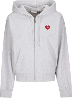 Carhartt Women's Gray W Hooded Heart Ii Hartt Jacket
