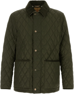 Burberry Men's Olive Green Nylon Jacket