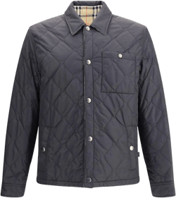 Burberry Men's Blue Reversible Quilted Nylon Jacket
