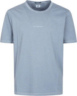 C.P. Company Men's Blue 24/1 Jersey Logo T-Shirt