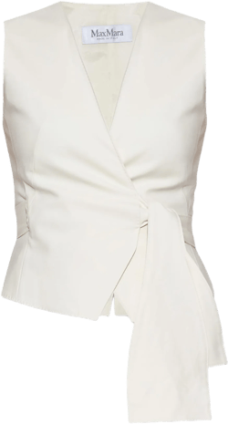 Max Mara Women's White Zampa Vest