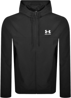 Under Armour Men's Black Rival Woven Windbreaker Jacket