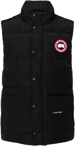 Canada Goose Men's Black Freestyle Patch-Pocket Gilet