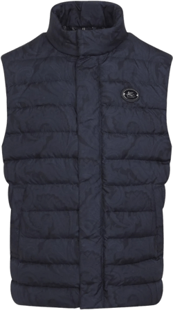 Etro Men's Blue Down Jacket Vest