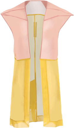 Rick Owens Men's Yellow Vest Silk