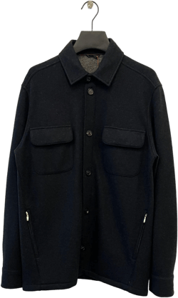 Loro Piana Men's Blue Shirt-Style Casual Jacket