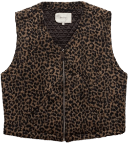 Second Layer Men's Brown The Roller Vest Leopard