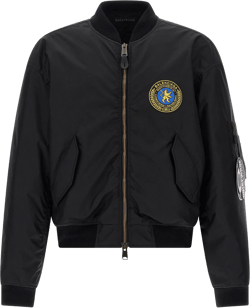 Balenciaga Men's Black Bomber Jacket