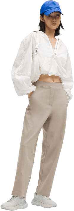 lululemon Women's White Daydrift High-Rise Tapered Trouser