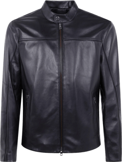 Michael Kors Men's Black Basic Racer Jacket