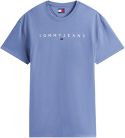 Tommy Hilfiger Men's Blue Linear Logo T-Shirt