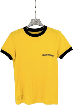 Chrome Hearts Men's Yellow Short-Sleeved T-Shirt