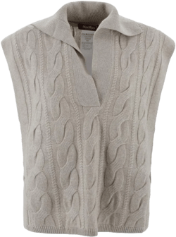 Max Mara Women's Gray Vests