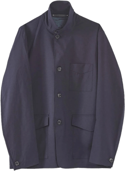 Paul Smith Men's Blue Jacket Of Their Plain Storm System