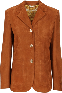 Versace Women's Brown Suede Jacket