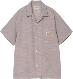 Carhartt Men's Gray Stripe Short-Sleeve Shirt