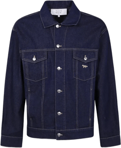 Maison Kitsuné Men's Blue Denim Jackets