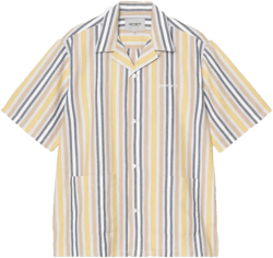 Carhartt Men's White Stripe Short-Sleeve Shirt