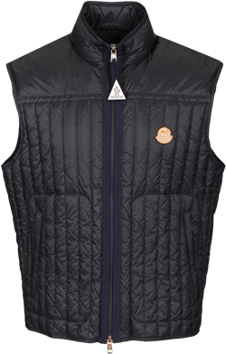 Moncler Genius Men's Black "tangerine" Padded Vest