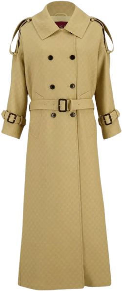 Gucci Women's Natural Belted Short Jackets Epaulettes