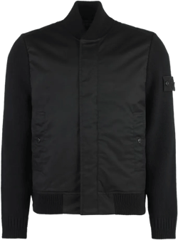 Stone Island Men's Black Bomber Jackets