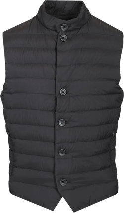Herno Men's Black Rain Proof Vest