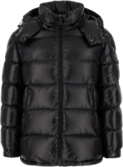 Moncler Women's Black Maire Hooded Puffer Jacket