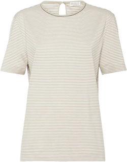 Brunello Cucinelli Women's White Cotton Jersey T Shirt With Shiny Details