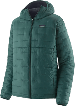 Patagonia Women's Green Micro Puff Hooded Insulated Jacket