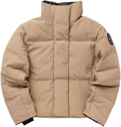 Canada Goose Women's Natural Quilted High Collar Long Sleeves Jackets