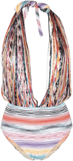 Missoni Women's Pink Striped Swimsuit