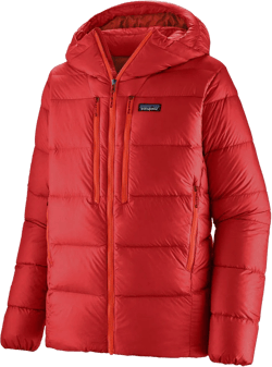 Patagonia Women's Red Fitz Roy Down Hooded Jacket