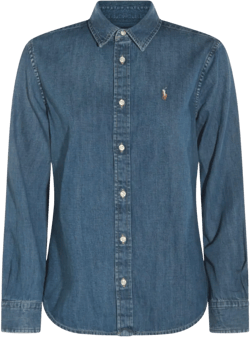 Polo Ralph Lauren Women's Blue Denim Cotton Shirt