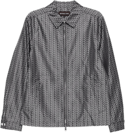 Michael Kors Men's Gray Mk2000 Jacquard-Logo Jacket