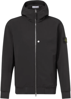 Stone Island Men's Black Hooded Jacket