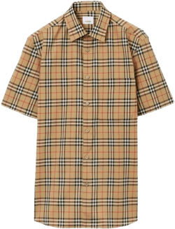 Burberry Men's Natural Vintage Check Cotton Shirt