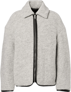 JW Anderson Women's Gray Wool And Cotton-Blend Jacket