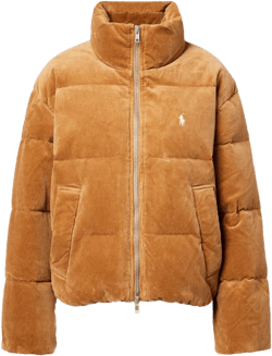 Polo Ralph Lauren Women's Brown Cotton Corduroy Down Jacket