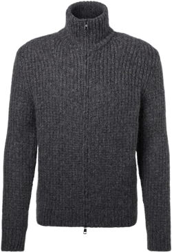 Moncler Men's Gray Wool-Blend Jacket
