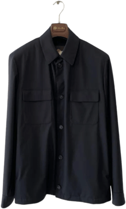 Loro Piana Men's Blue Long Sleeve Casual Jacket