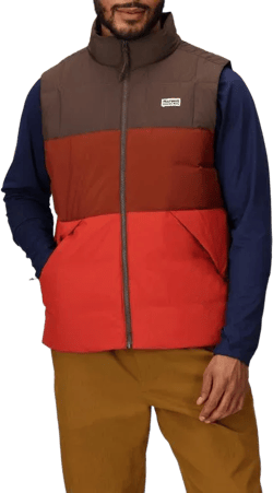 Marmot Men's Red Ares Packable Recycled Nylon 700 Fill Power Down Puffer Vest