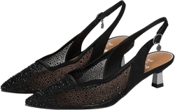 J. Reneé Women's Black Aleksa High Heels 11 W (C) Textile