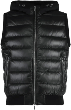 Moorer Men's Black Down Vest
